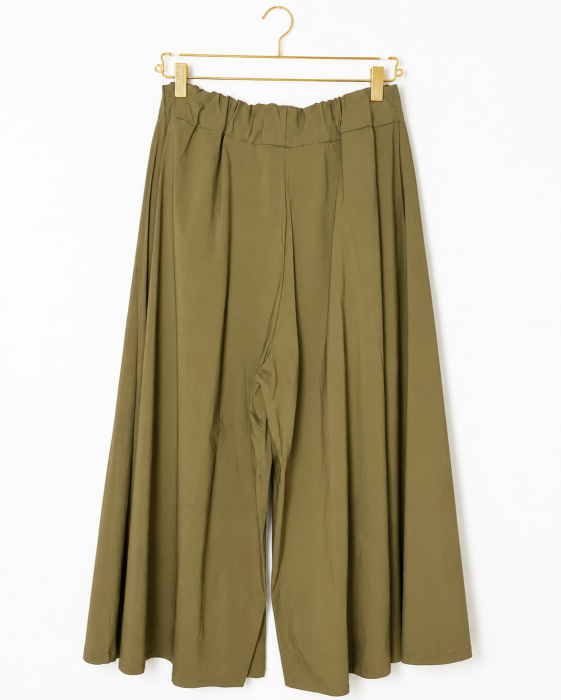 Spodnie kuloty khaki