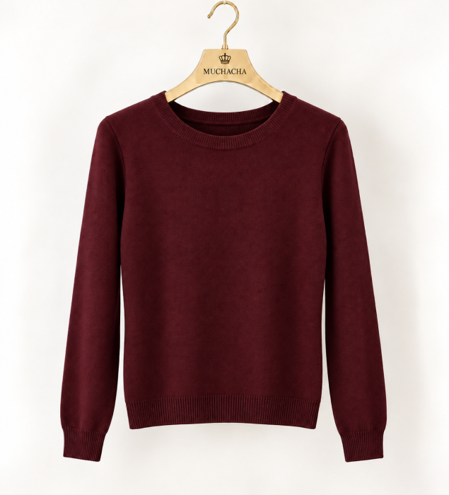 274 Damski bordowy sweter.png
