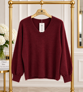 288 bordowy damski sweter.png