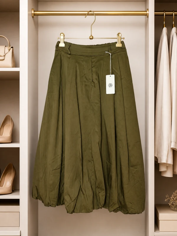 Spodnica-dluga-tulipan-khaki