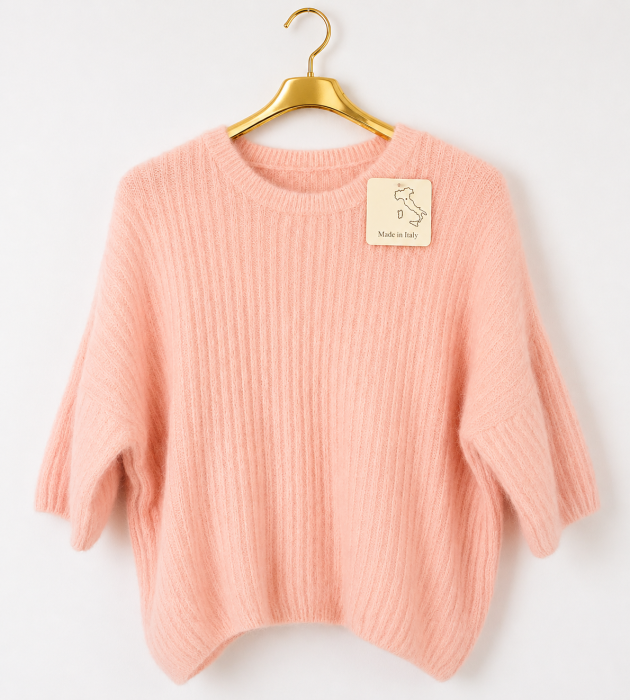 sweter-krotki-rekaw-lekki roz