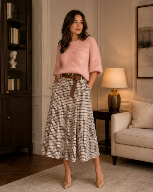 sweter-krotki-rekaw-lekki roz
